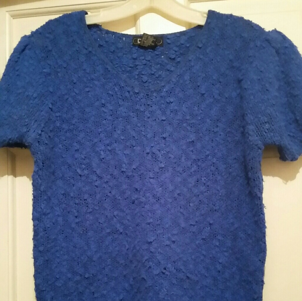 O.H.I. Blue Short Sleeve Top SiE Medium